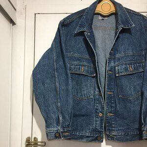 VINTAGE SENSITIVE BLUE DENIM JACKETS SIZE L